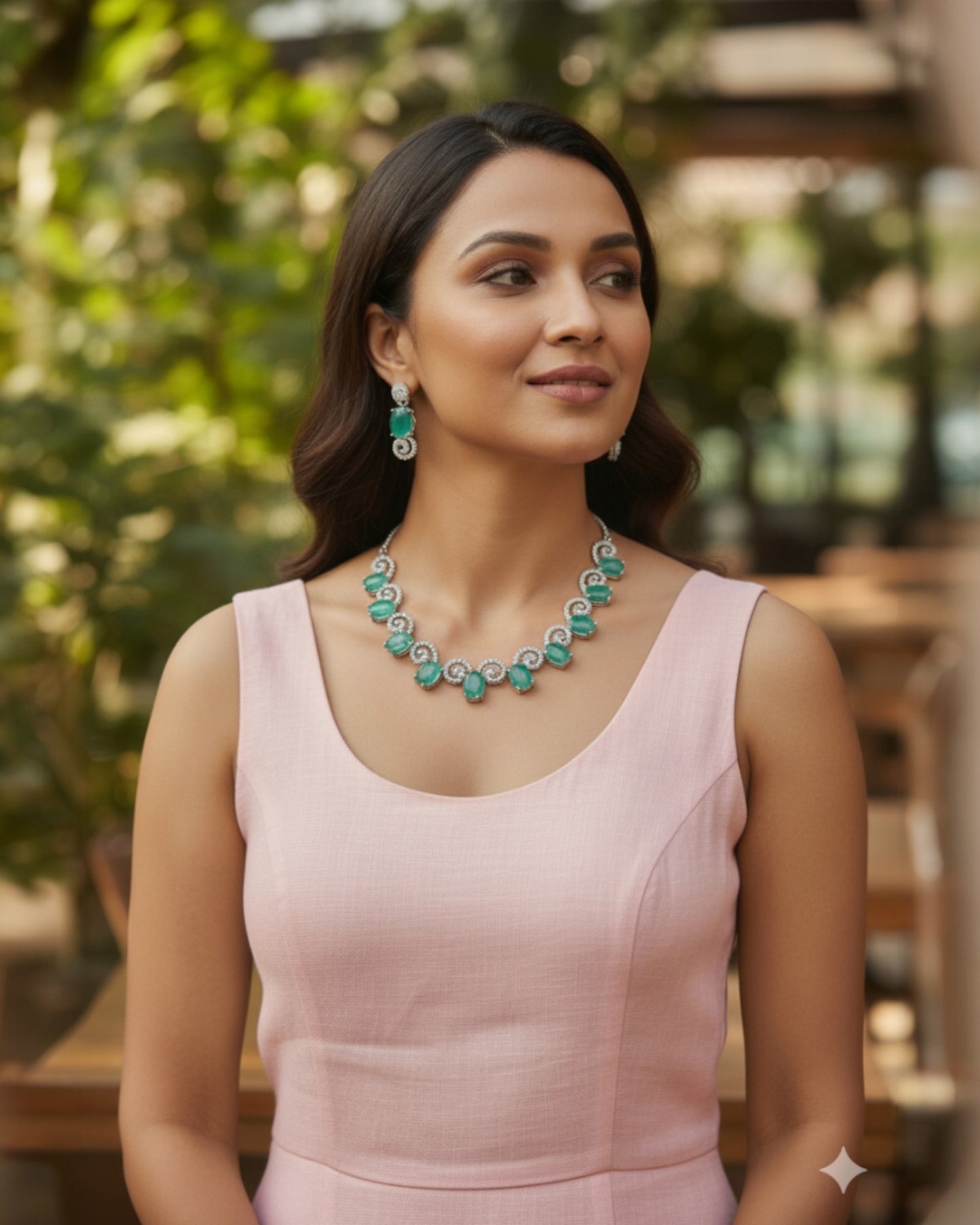 Atari Necklace - Aqua