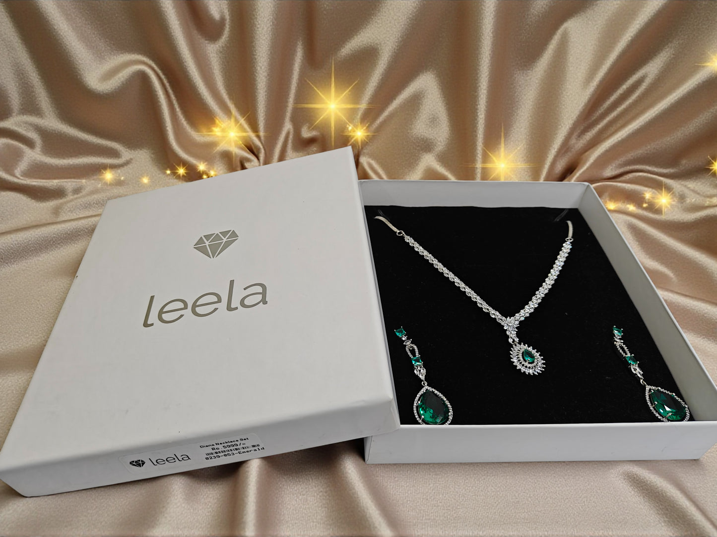 Diana Necklace Set - Emerald