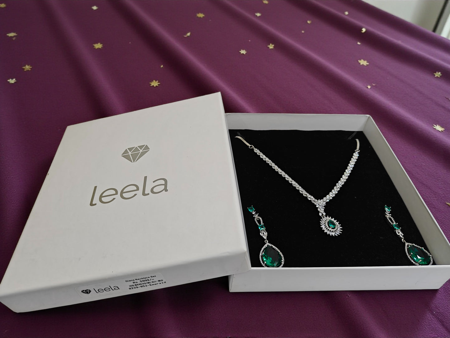 Diana Necklace Set - Emerald