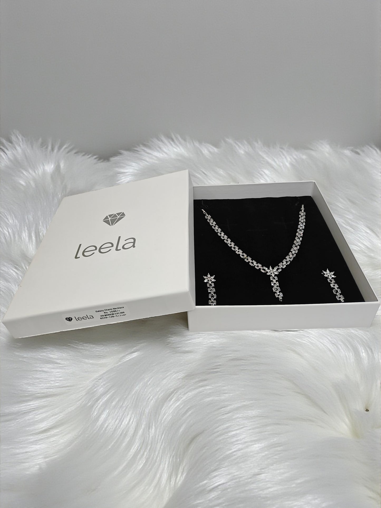 Galaxy Charm Necklace - Silver