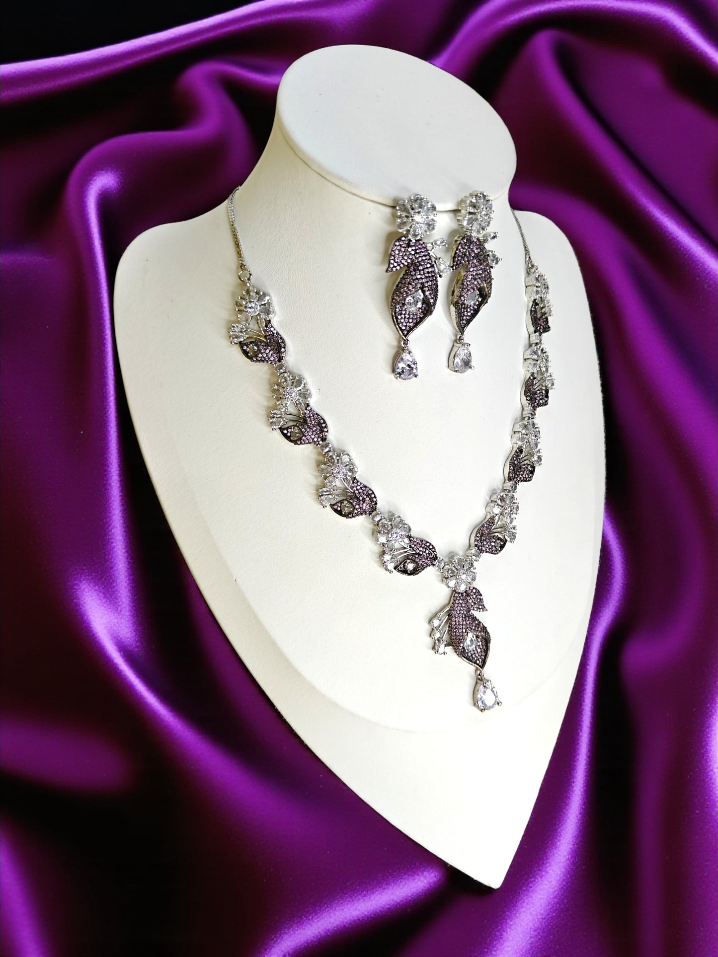 Jolie Necklace Set - Purple