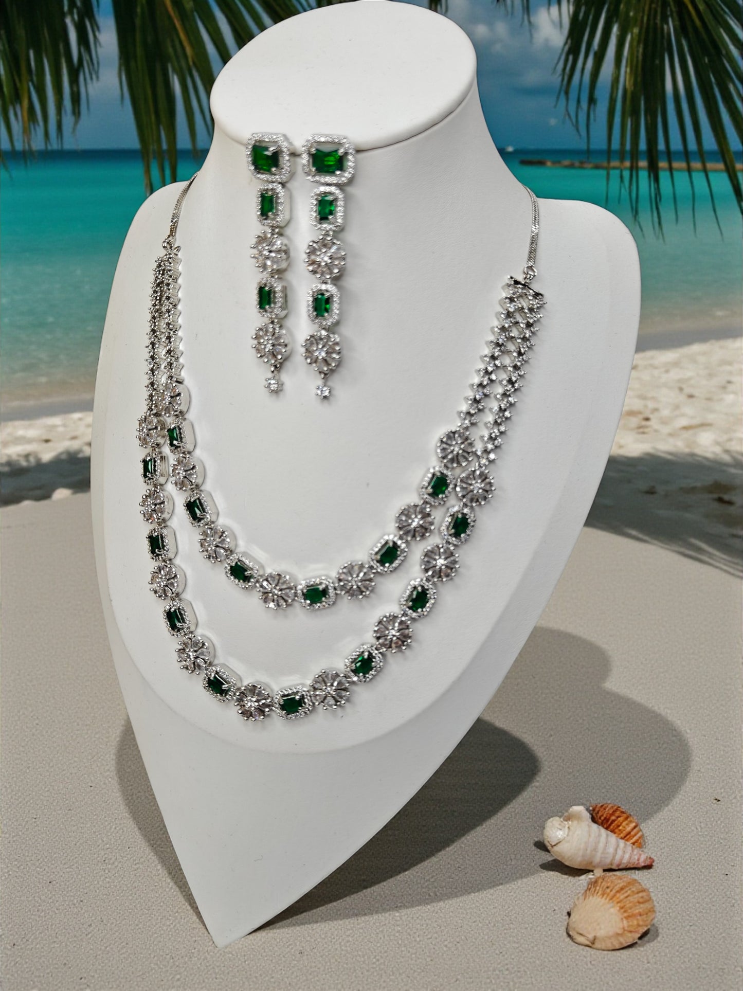 Lalima Necklace - Emerald