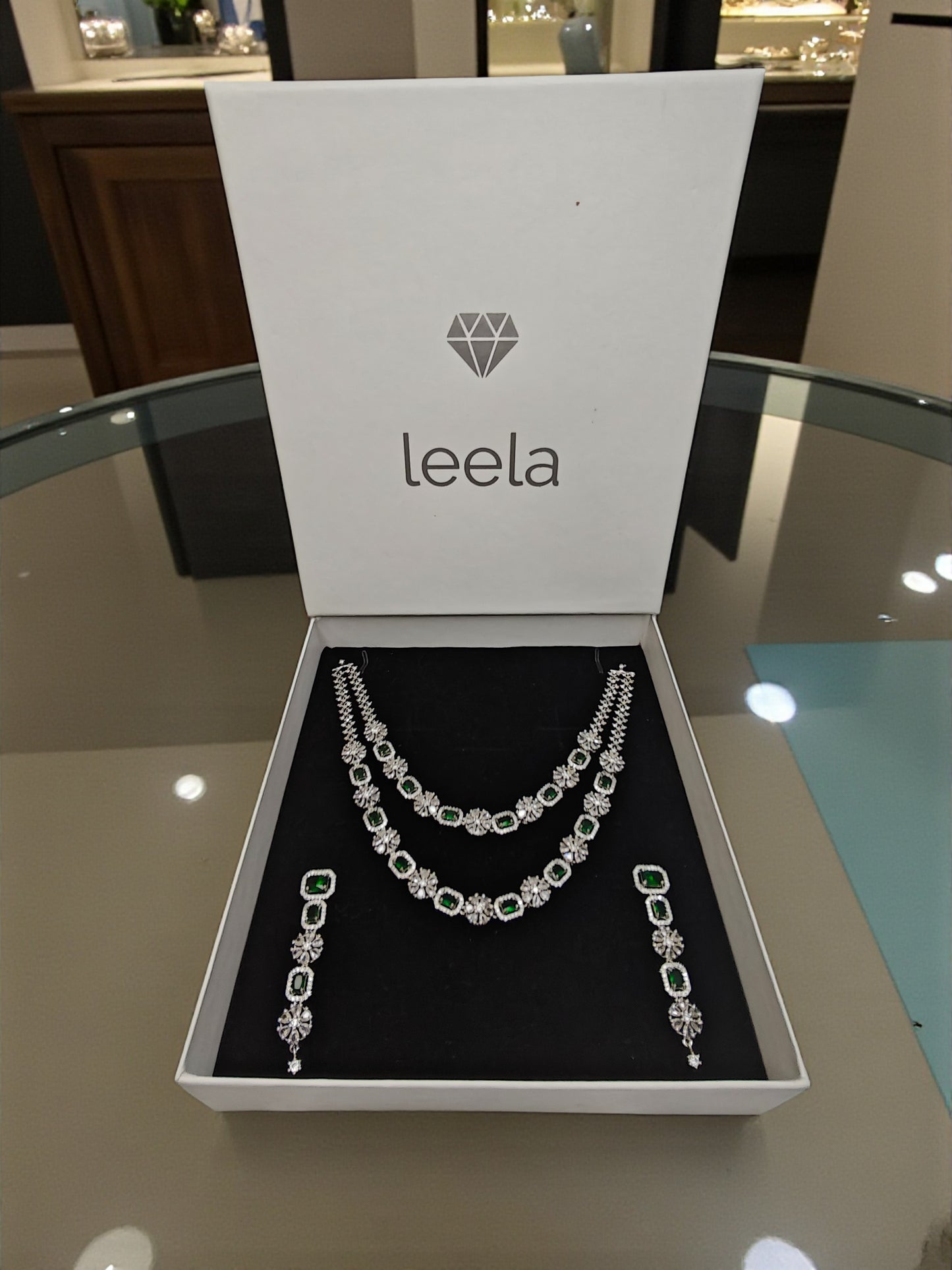 Lalima Necklace - Emerald