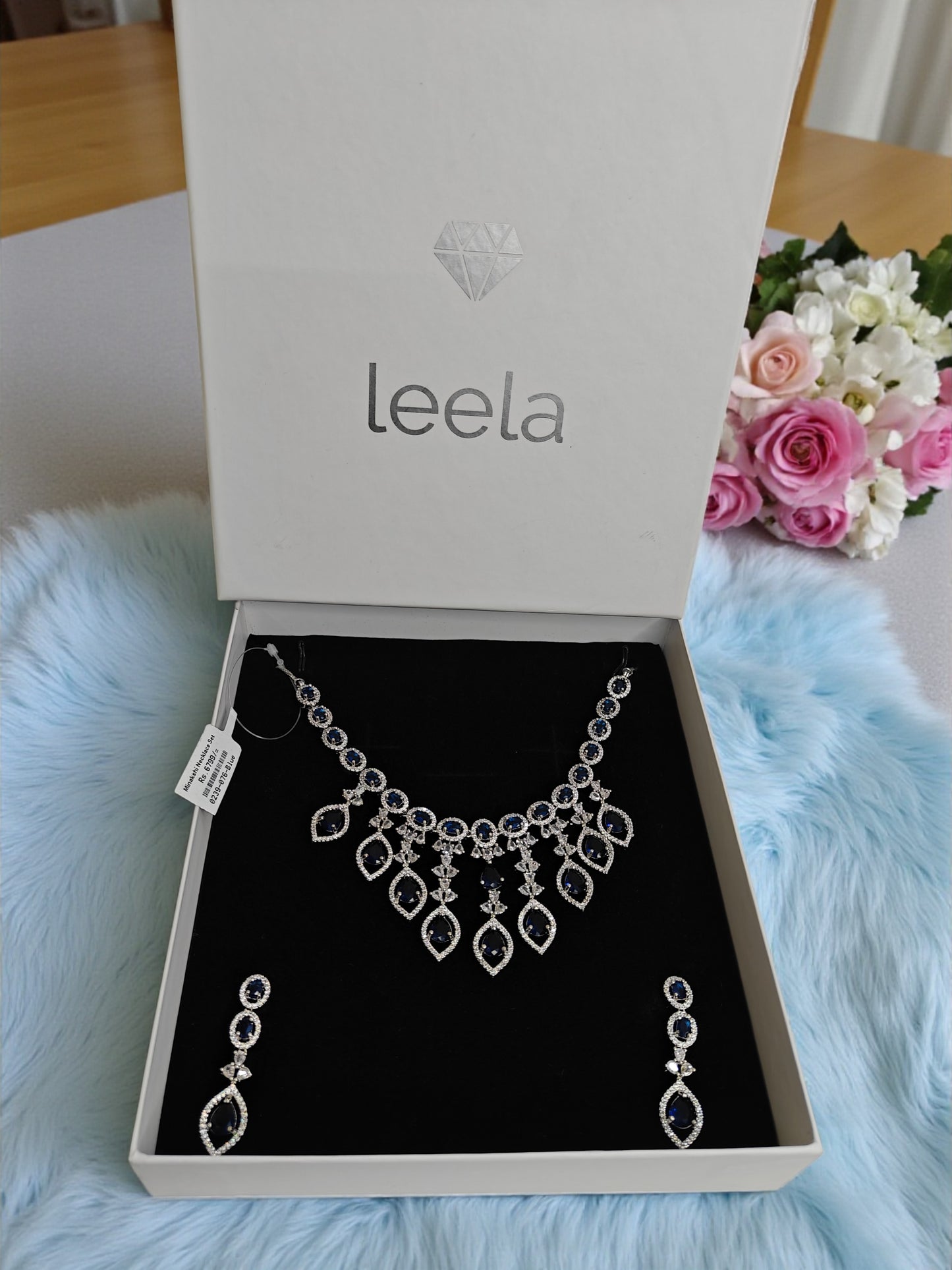 Minakshi Necklace Set - Blue