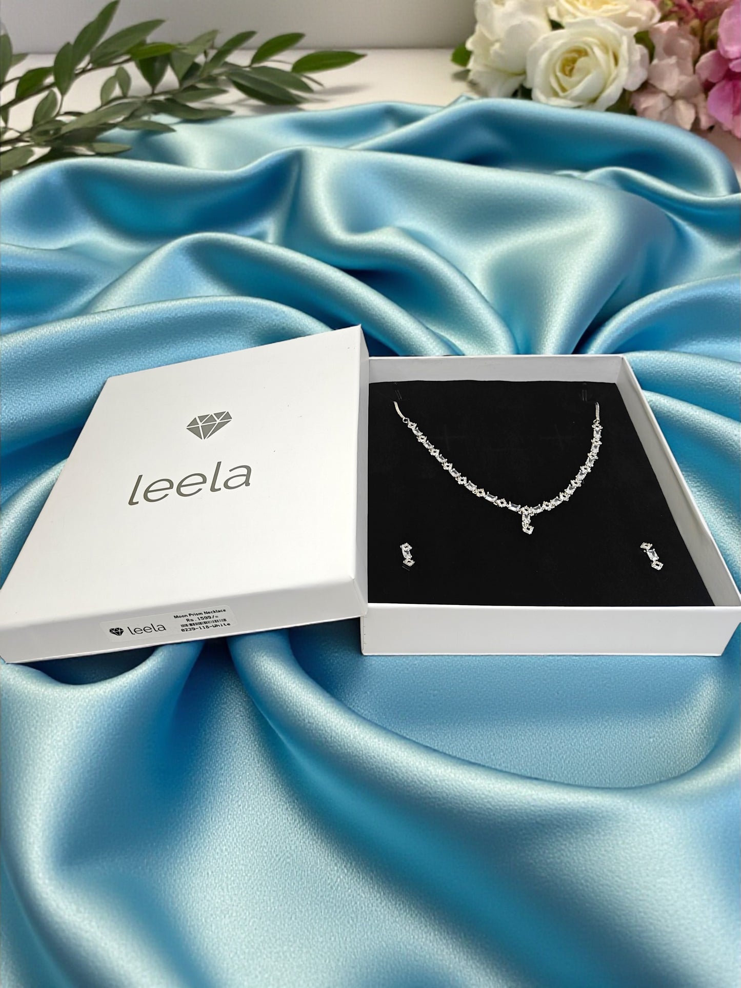 Moon Prism Necklace - White