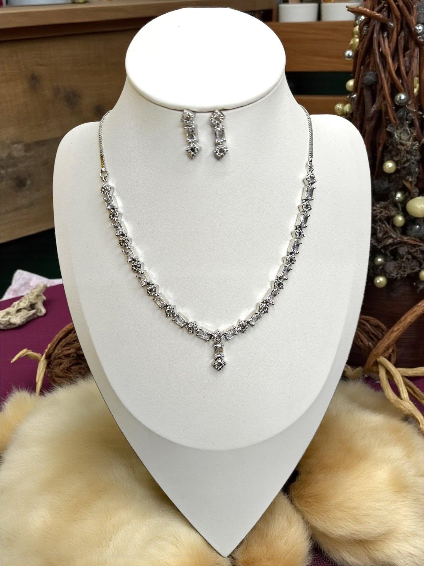 Moon Prism Necklace - White