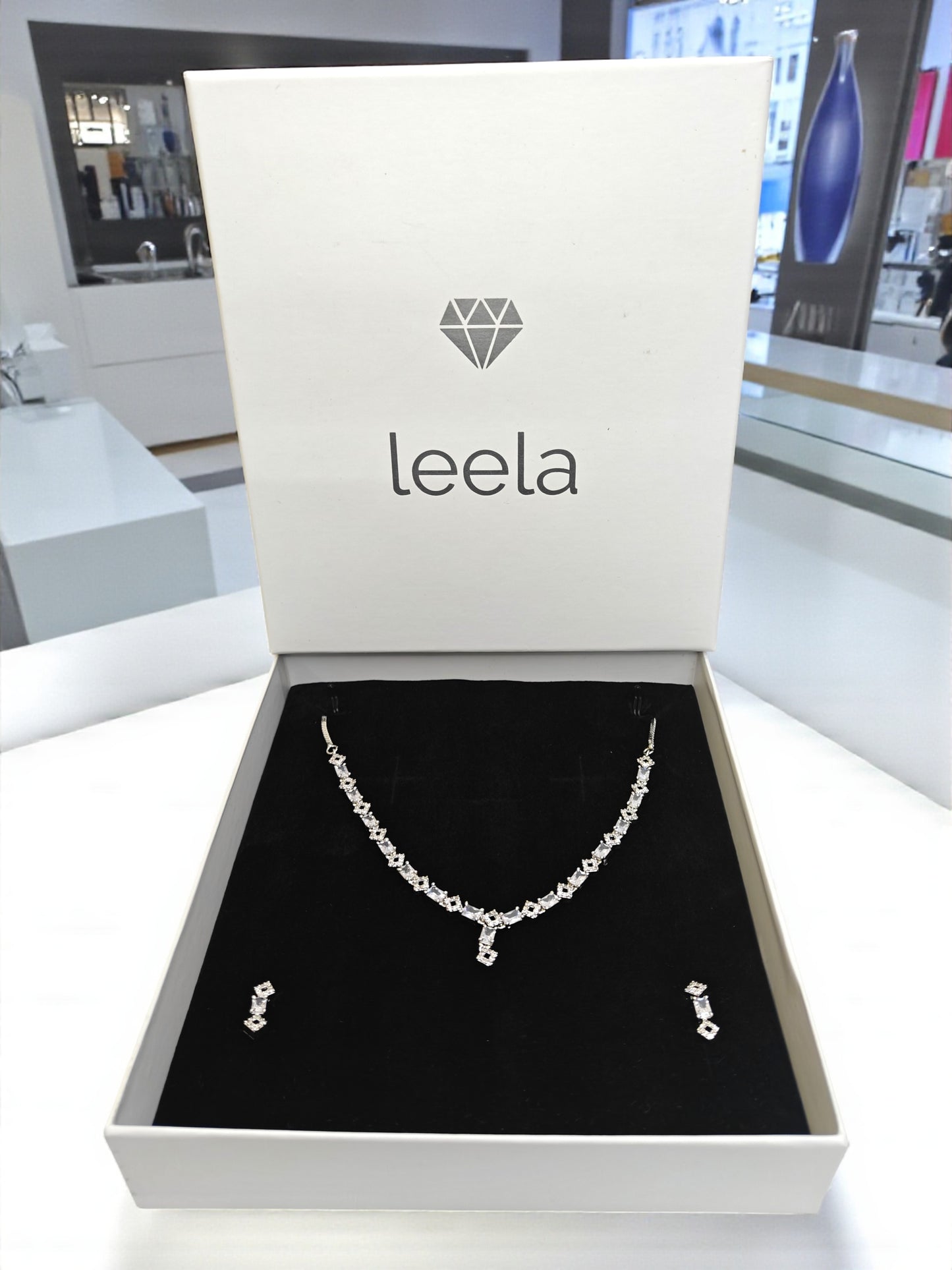Moon Prism Necklace - White