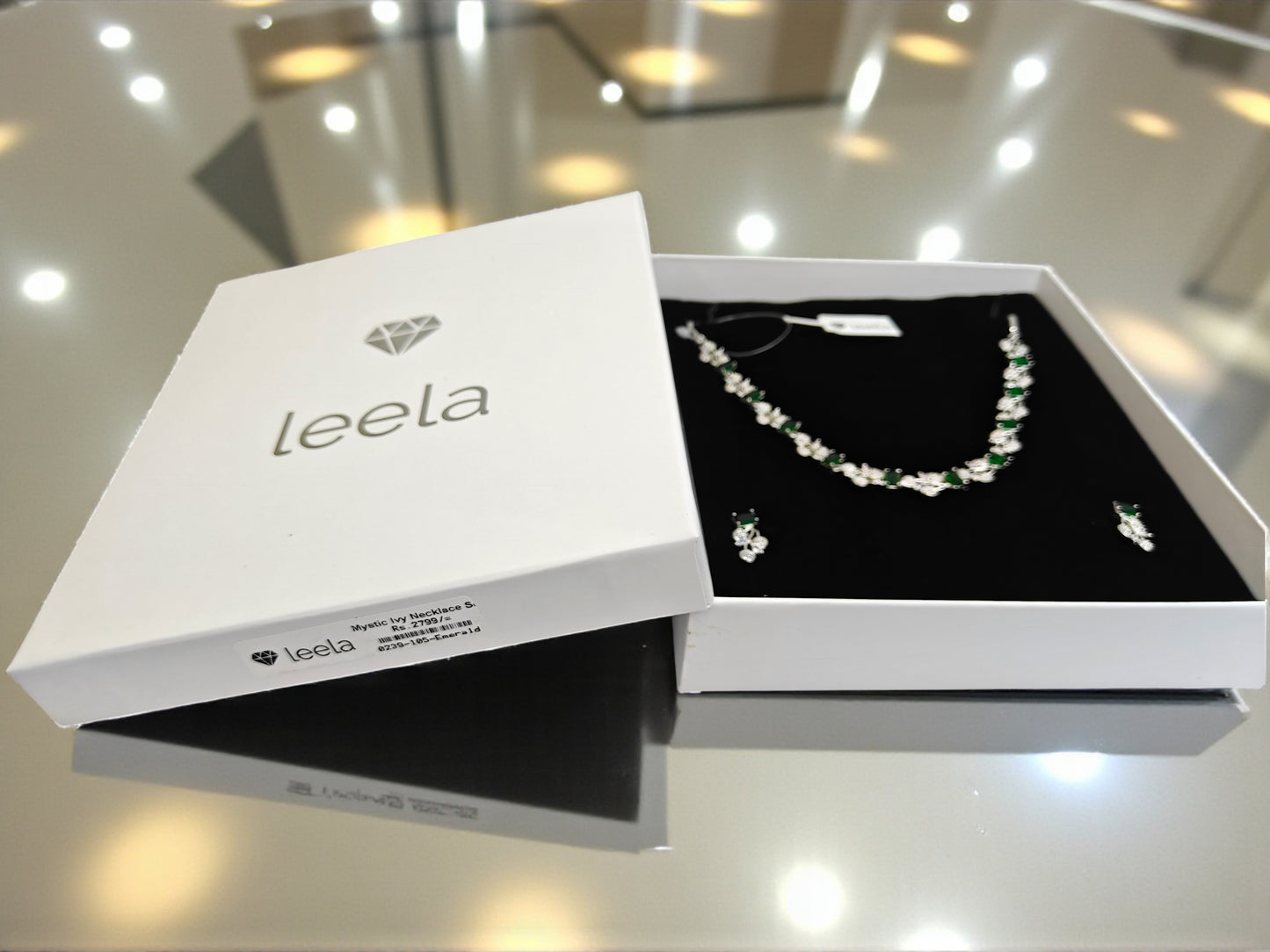 Mystic Ivy Necklace Set - Emerald