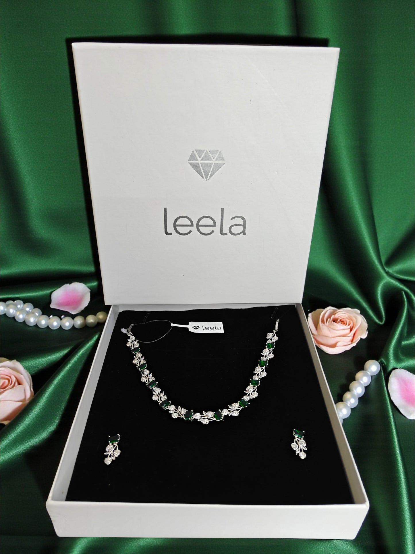 Mystic Ivy Necklace Set - Emerald