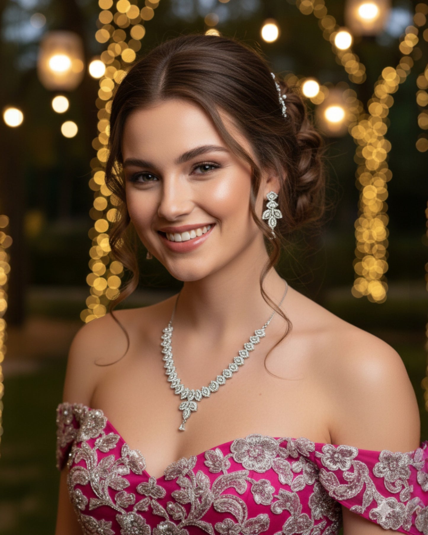 Nagina Necklace Set β White