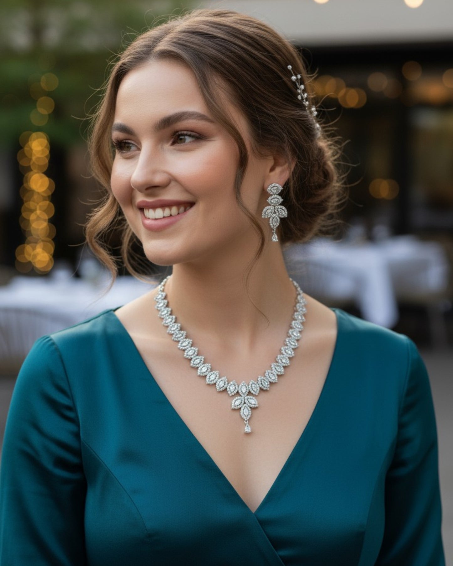 Nagina Necklace Set β White