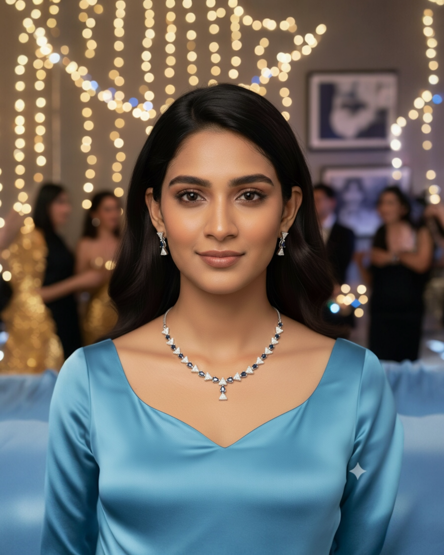 Sky Allure Necklace - Blue