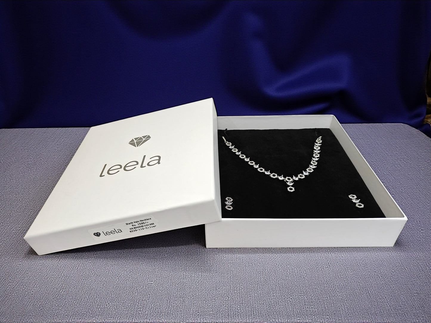 Starlit Halo Necklace - Silver