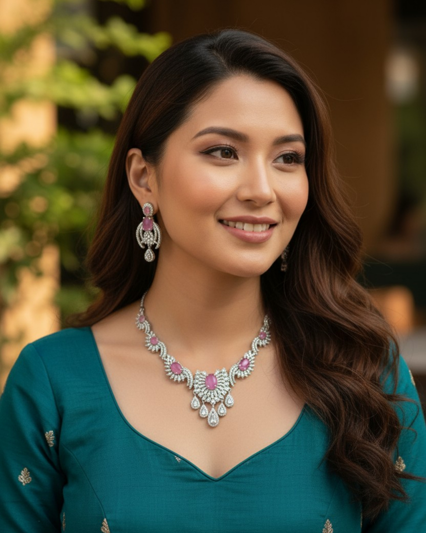 Twinkle Necklace - Pink