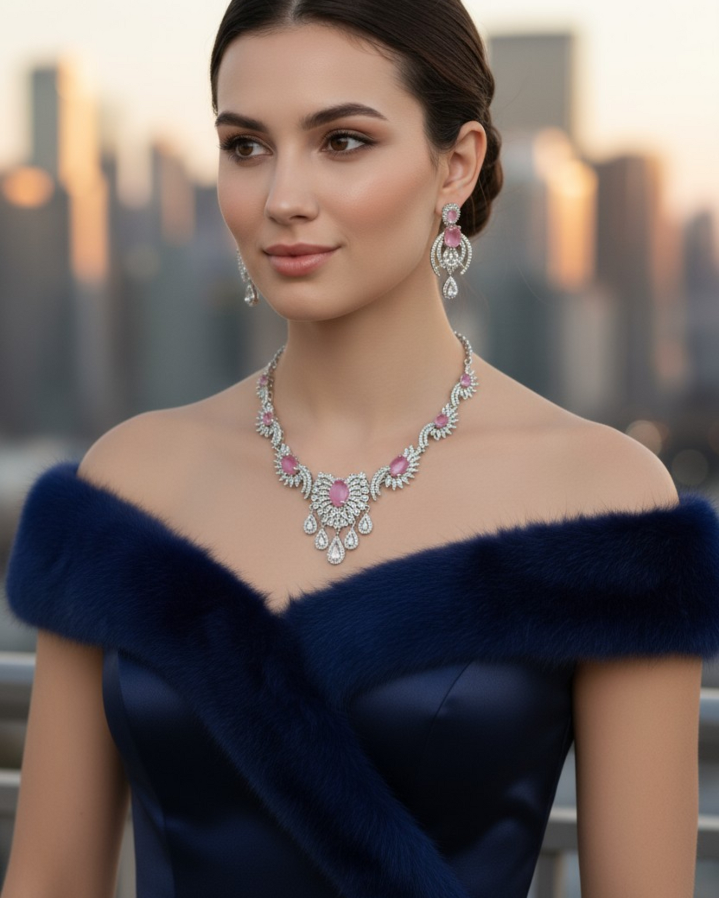 Twinkle Necklace - Pink