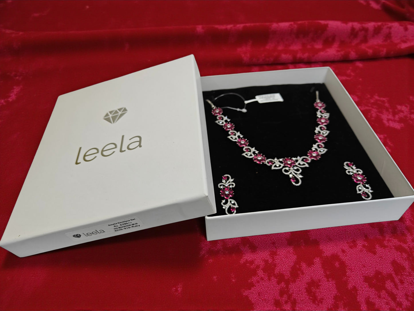 Amelia Necklace Set - Ruby