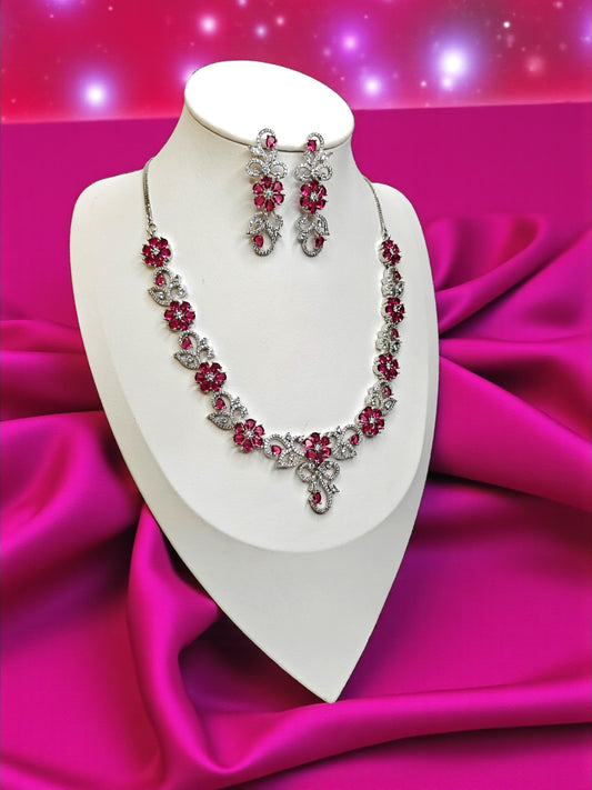 Amelia Necklace Set - Ruby