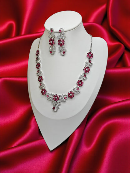 Amelia Necklace Set - Ruby