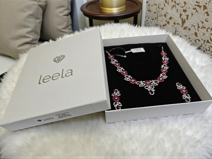 Amelia Necklace Set - Ruby