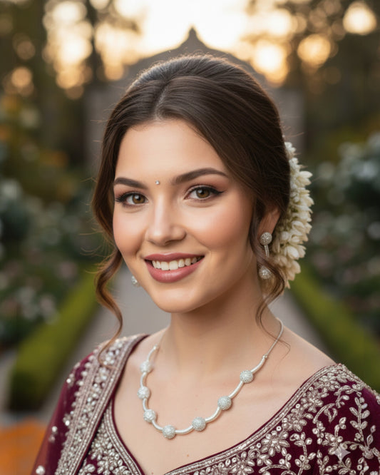 Blossom Necklace - White