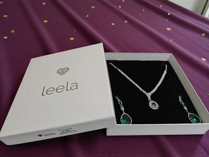 Diana Necklace Set - Emerald