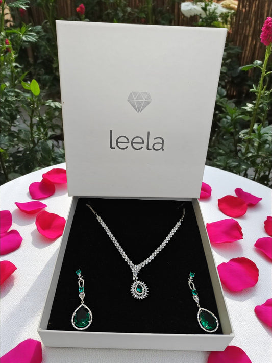 Diana Necklace Set - Emerald