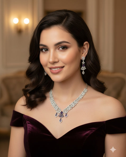 Ibadat Necklace - Purple