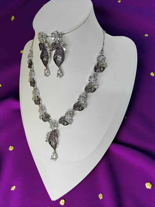 Jolie Necklace Set - Purple