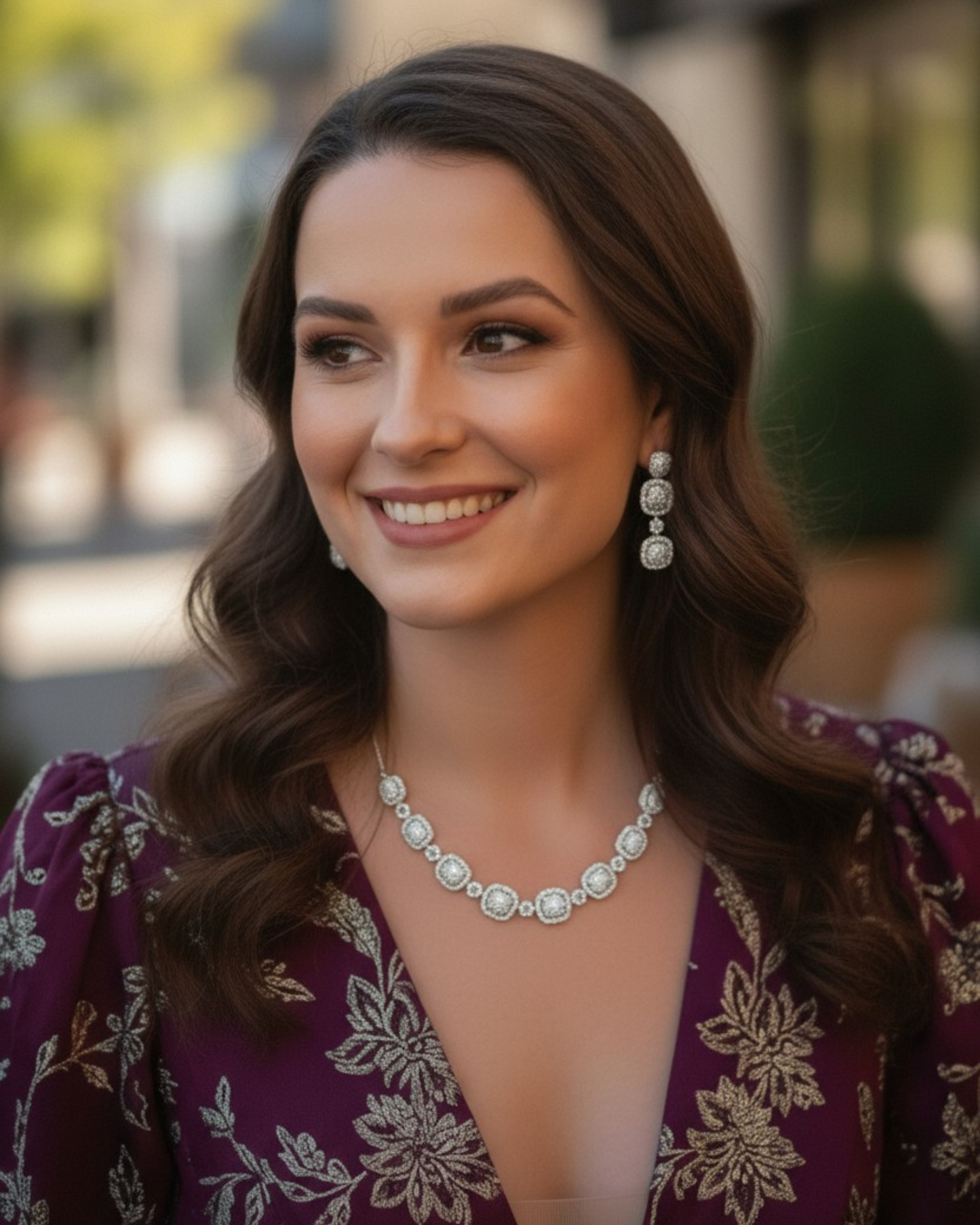 Marie Necklace - White