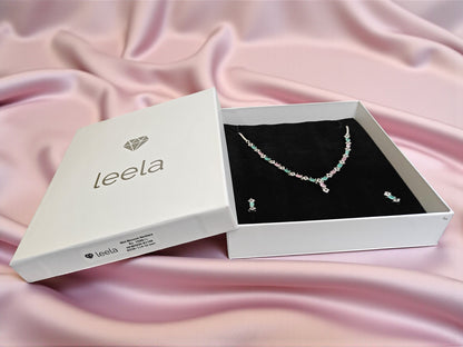 Mint Blossom Prism Necklace