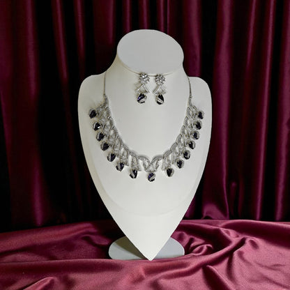 Angelina Necklace Set - Purple