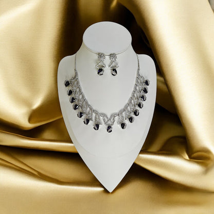 Angelina Necklace Set - Purple