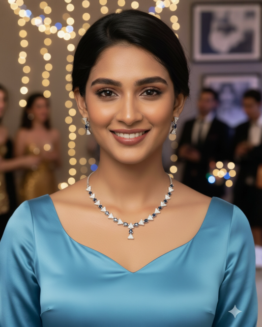 Sky Allure Necklace - Blue
