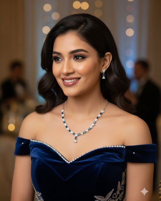 Sky Allure Necklace - Blue