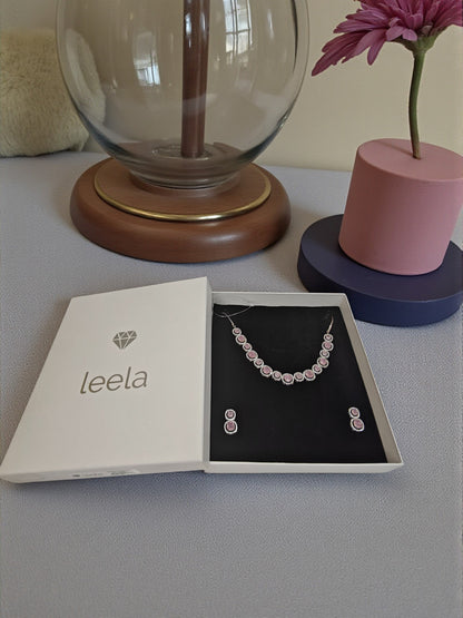 Sophia Necklace - Pink
