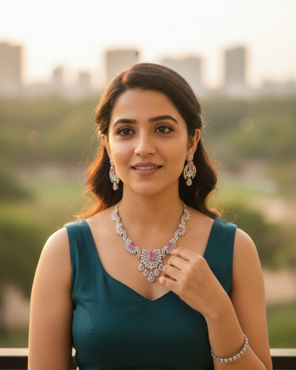 Twinkle Necklace - Pink